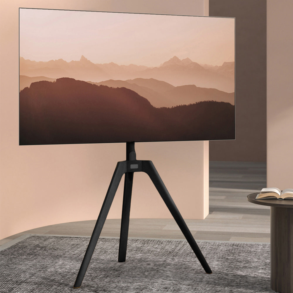 Ttap TRIPOD- BLACK Up to 65" TV Stand with Bracket - Black