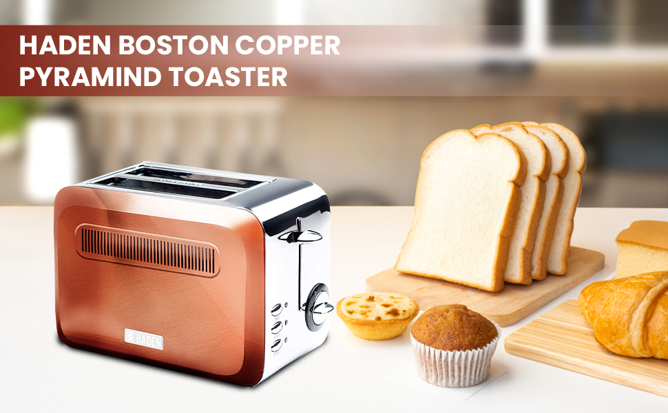 Haden Boston 2 Slice Toaster Copper