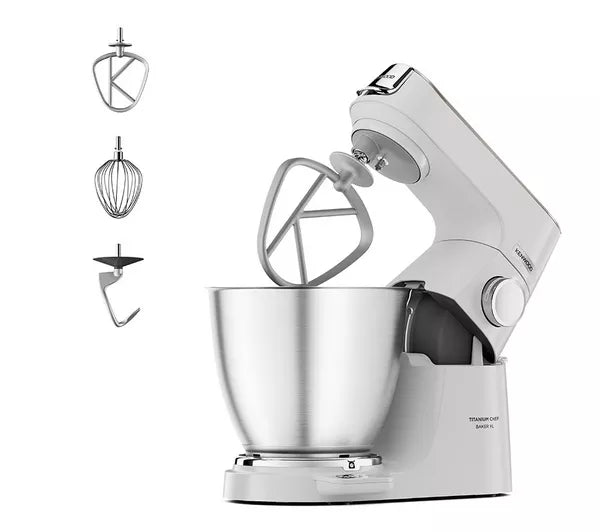 KENWOOD Titanium Chef Baker XL KVL65.001WH Stand Mixer - White
