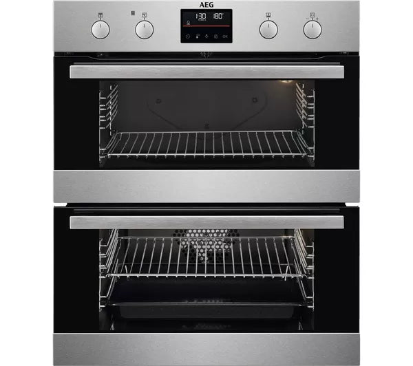 AEG SurroundCook DUB535060M Electric Built-under Double Oven - Stainless Steel