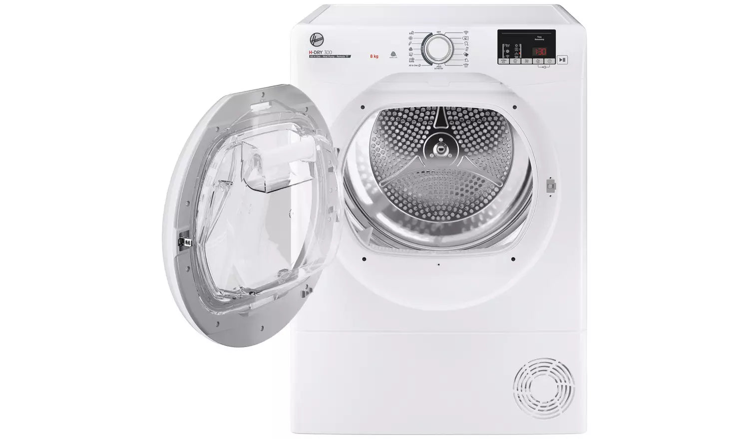 Hoover H-DRY 300 HLEH8A2DE Wifi Connected 8Kg Heat Pump Tumble DryeR