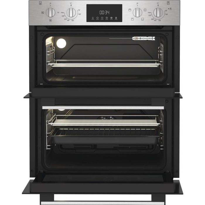 Indesit DUI 12D IX Built Under Electric Double Oven - Stainless Steel - A/A Rated