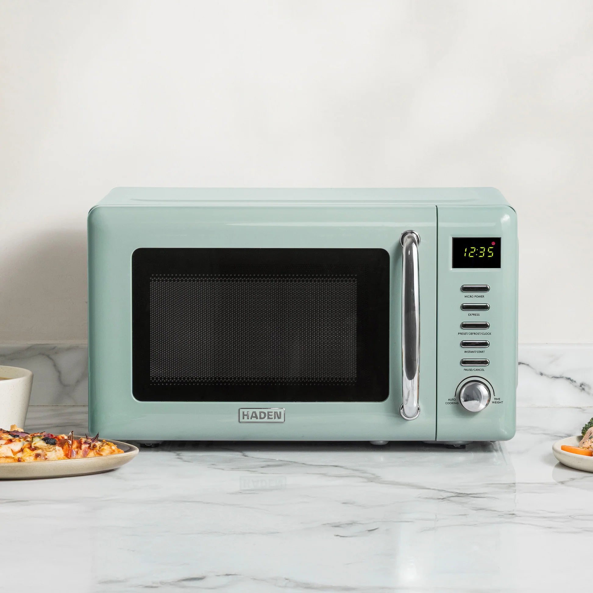 Haden Cotswold 800w 20L Microwave - Sage Green