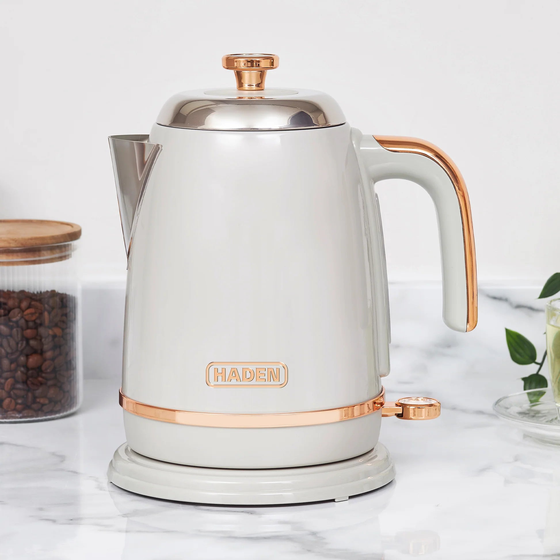 Haden Salcombe Grey & Copper Kettle