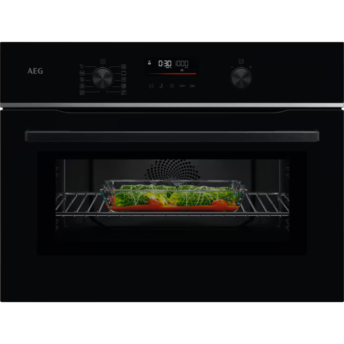 AEG NKK6N501B 6000 Series CombiQuick Built-In Combination Microwave Oven – Black