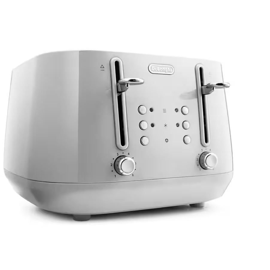 De'Longhi Eclettica CTY4003.W 4 Slice Toaster - White
