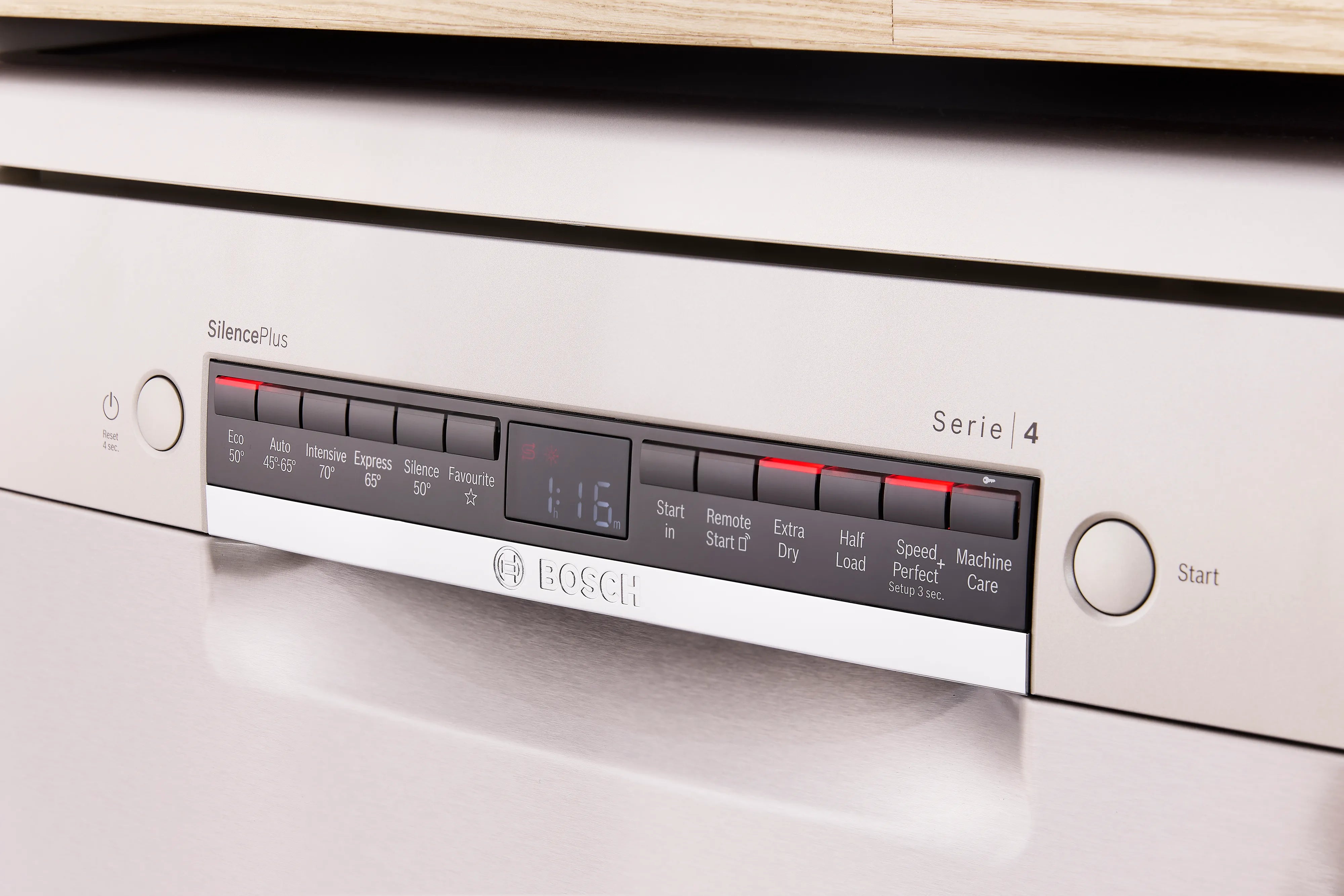 Bosch SMS4EMI06G 60cm Series 4 Freestanding Dishwasher – SILVER B ENERGY RATED