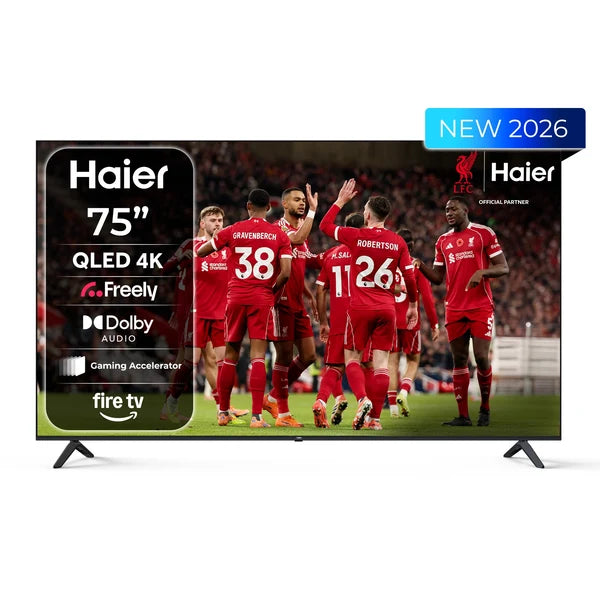Haier S80 75" QLED 4K Smart TV – 120Hz with Fire TV & Freely (H75S80GUF)