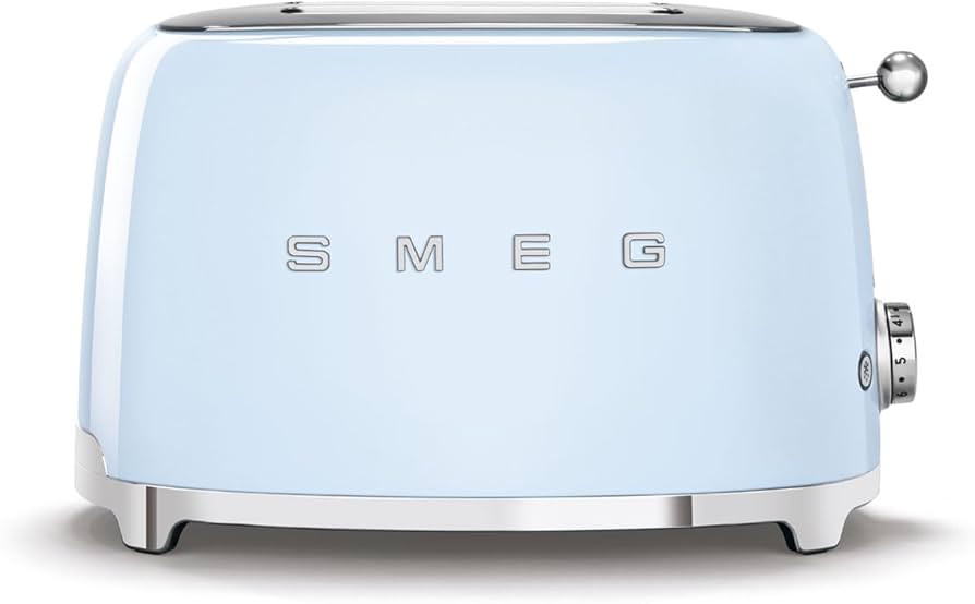 Smeg 50's Style 2 Slice, 2 Slot Toaster pastel blue