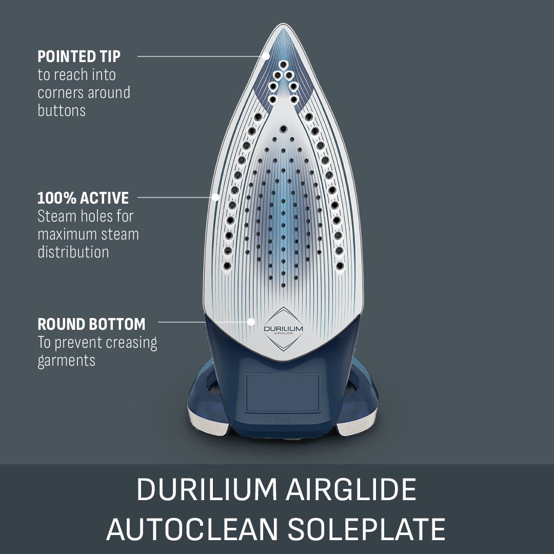Tefal Ultraglide Anti-Scale Plus FV5872 Steam Iron / Grey & Purple