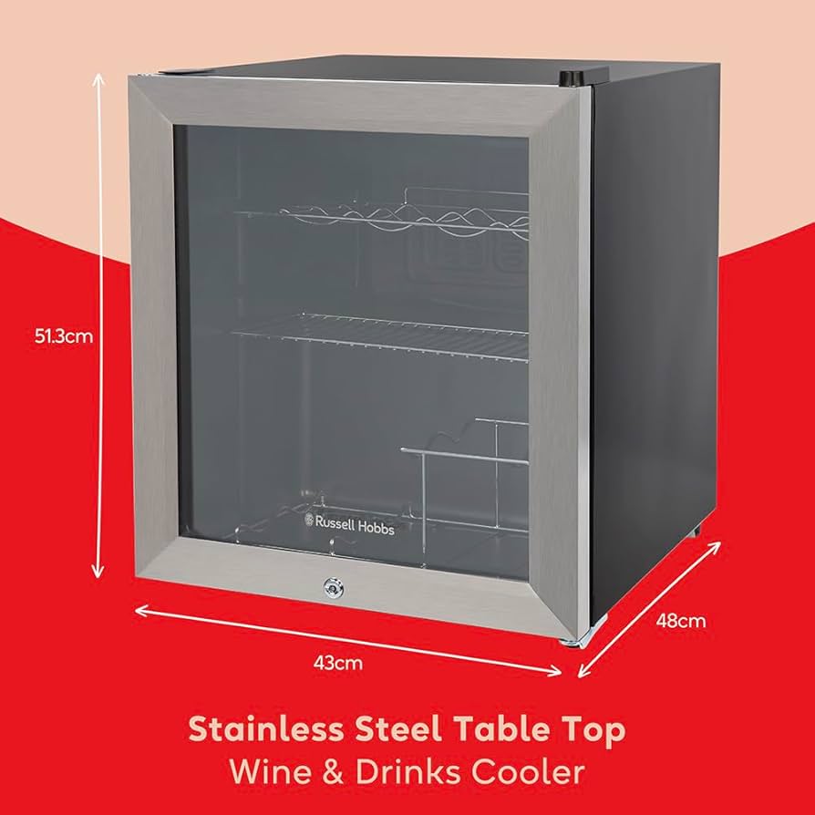 Russell Hobbs RHGWC3SS 46L Wine & Drinks Cooler – Stainless Steel