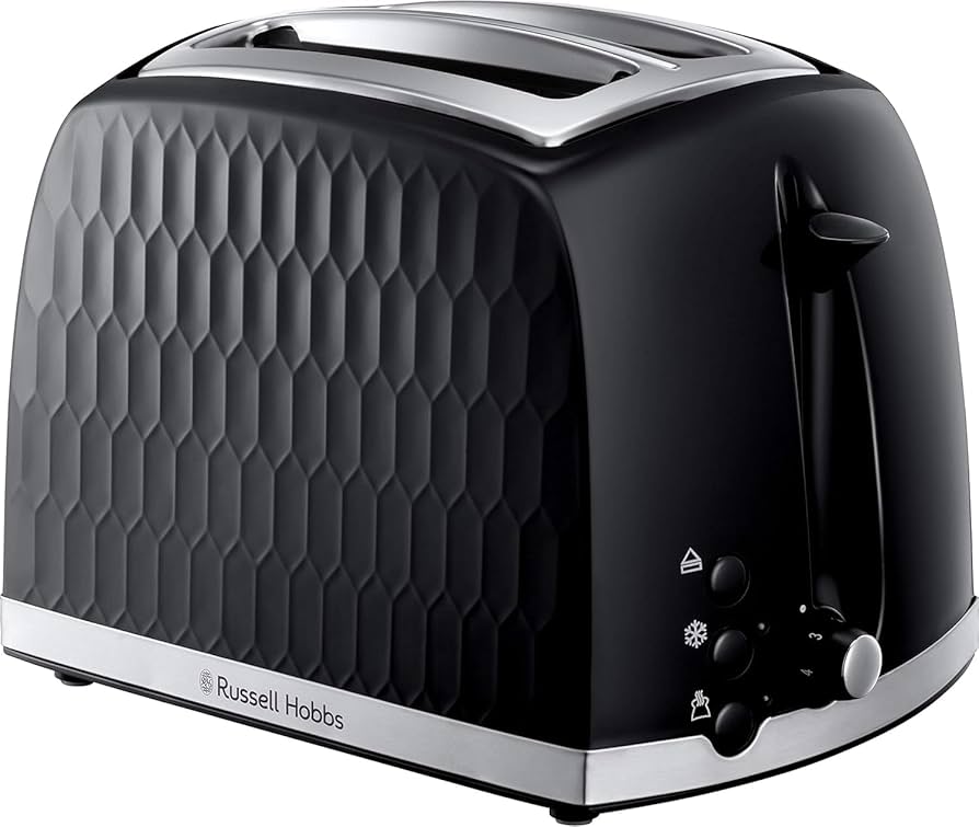 Russell hobbs honeycomb black 2 slice toaster