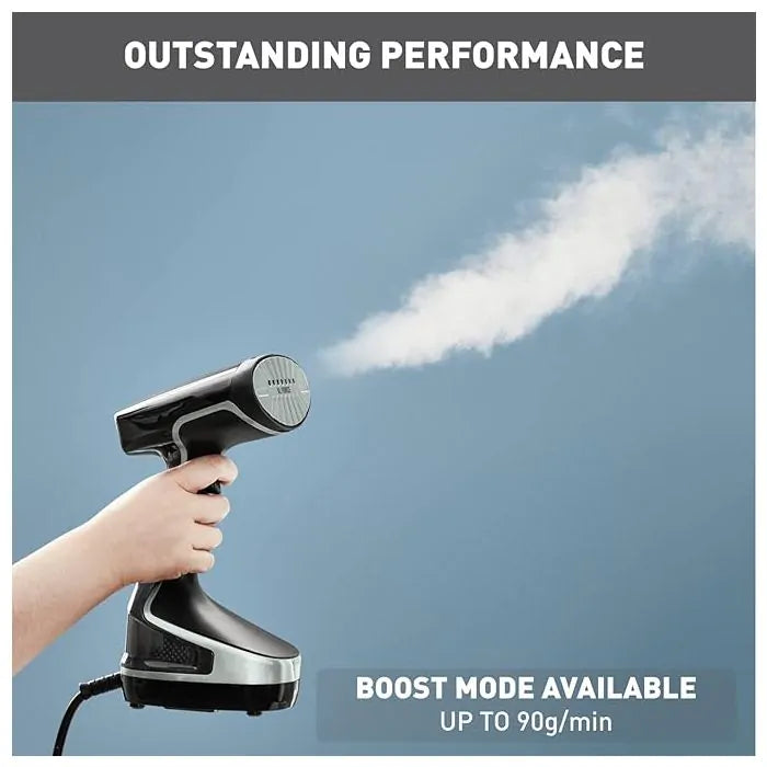 Tefal DT8270 Access Steam Force Handheld Garment Steamer – Black & Silver