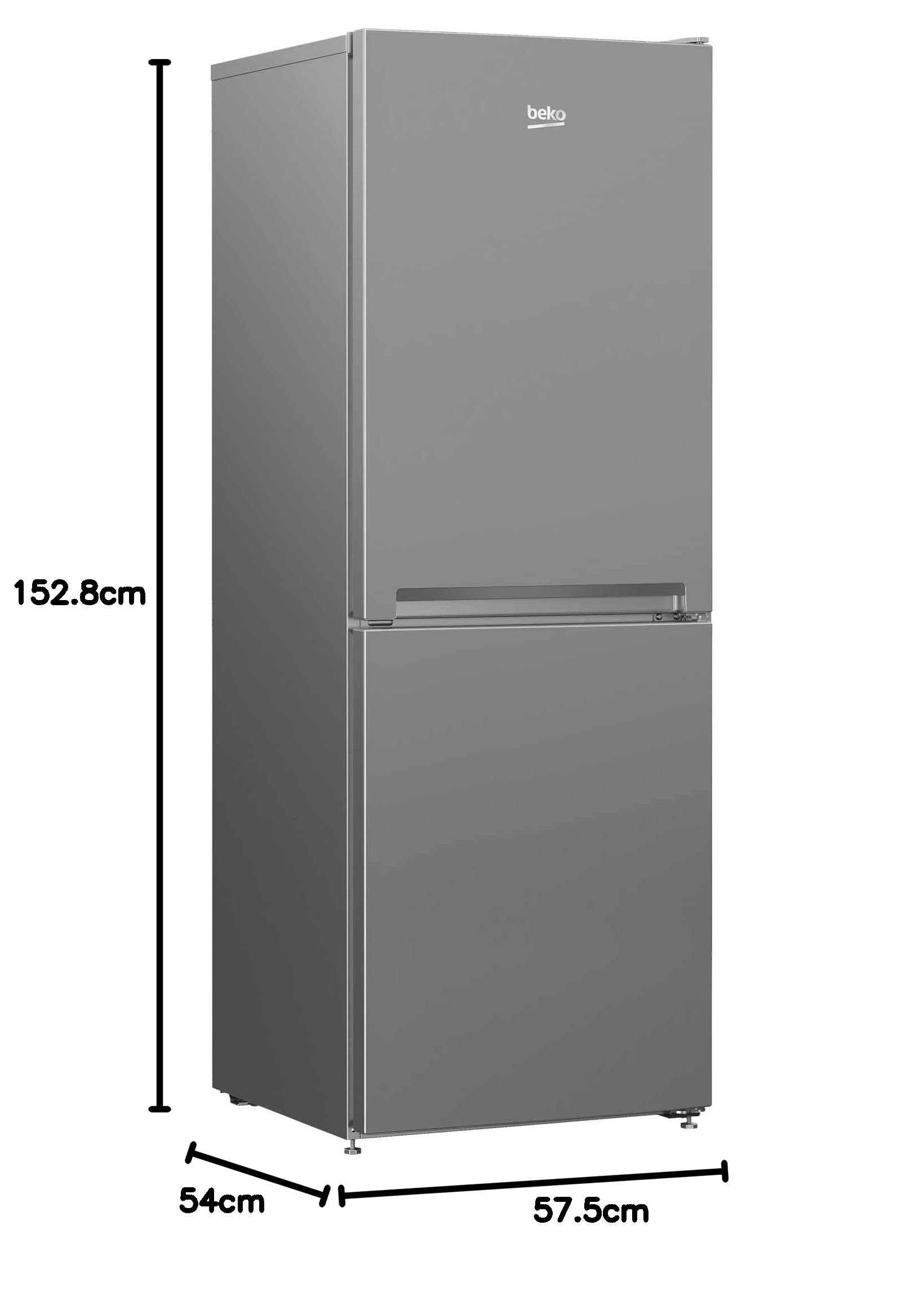 Beko CFG4552S Frost Free Fridge Freezer - silver