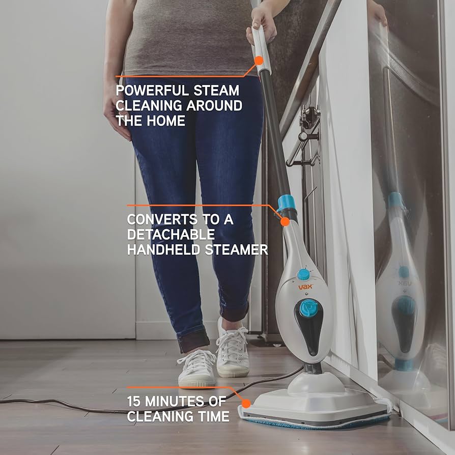 Vax S85-CM Steam Clean Multi - White & Blue