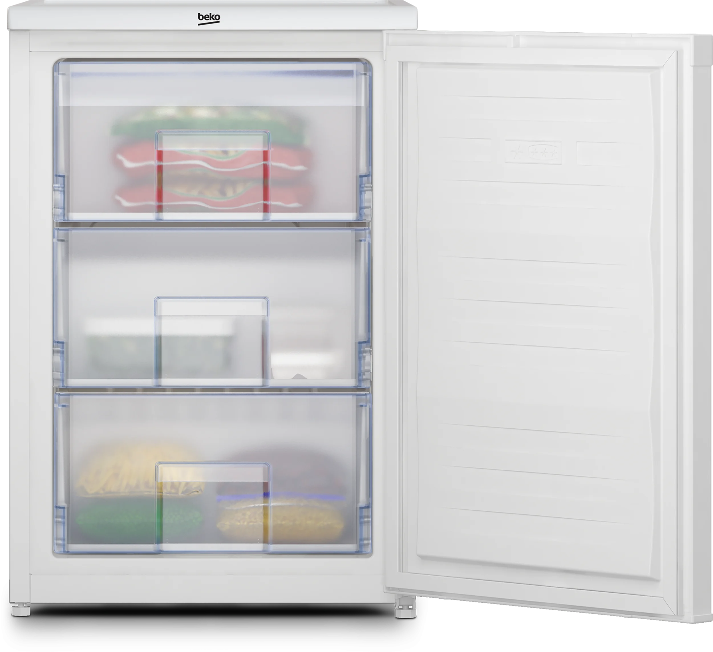 Beko Freestanding Undercounter Frost Free Freezer with Freezer Guard UFF4584