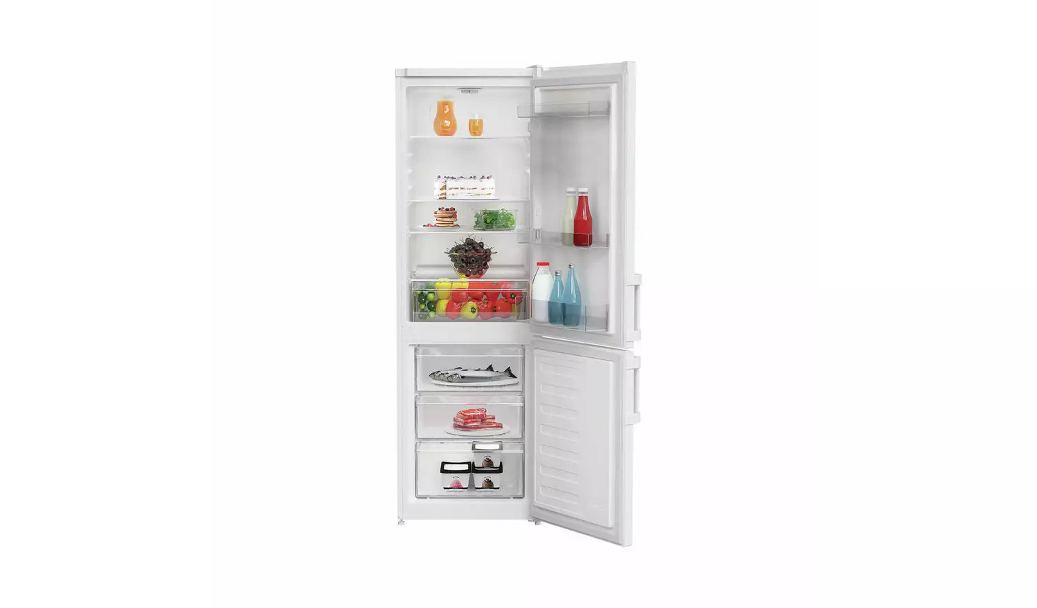 Indesit IKNS1261W4UK Freestanding Fridge Freezer - White