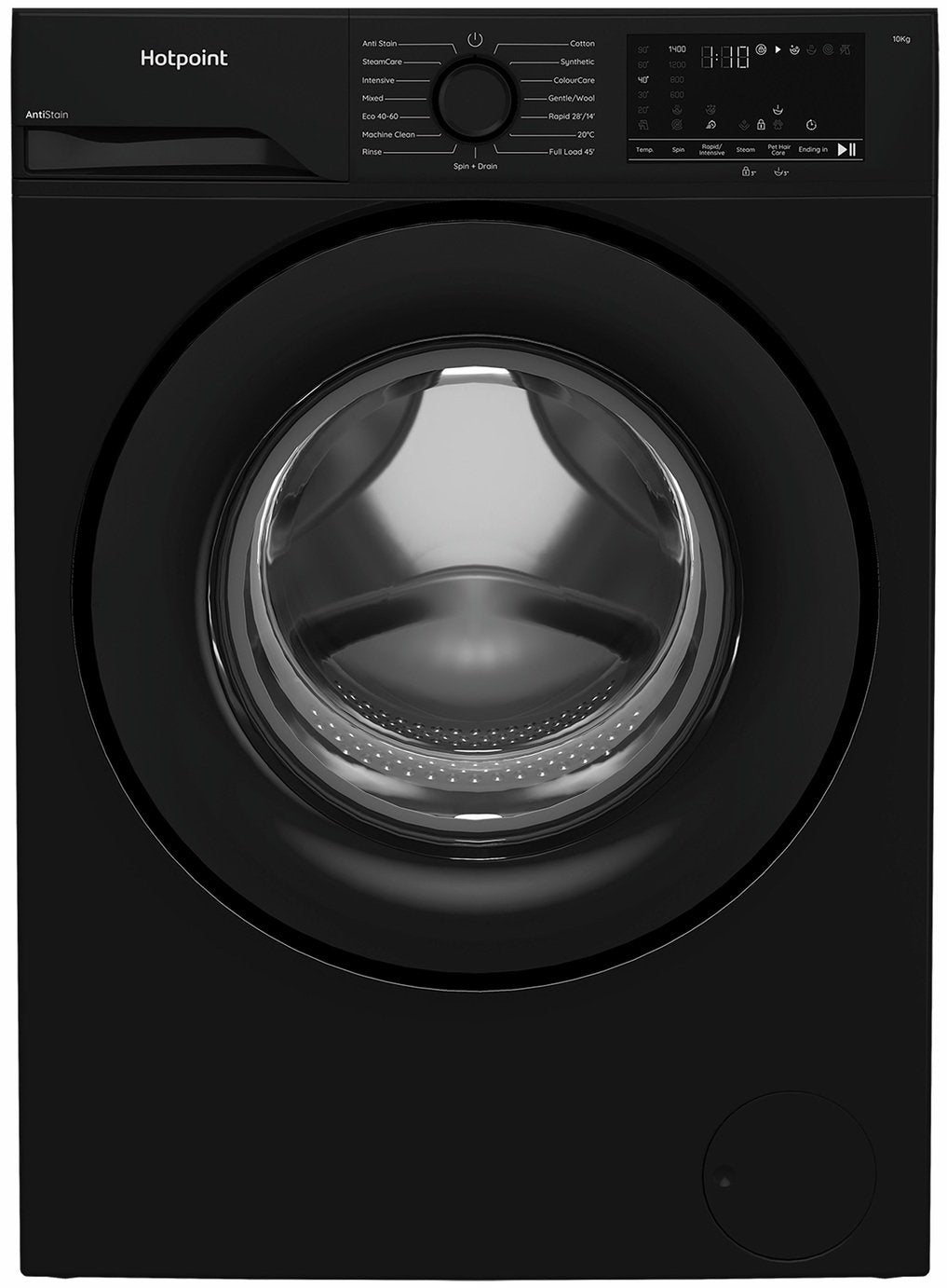 Hotpoint H101BANTISTAINUK 10KG 1400 Spin Washing Machine - Black