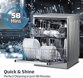 BEKO DVN04X20S Freestanding Full Size Dishwasher with Low Water Consumption - silver