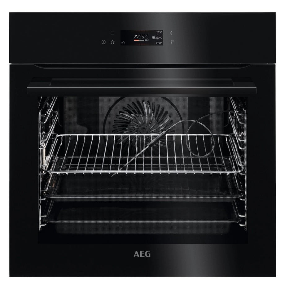 AEG BPK748380B 59.5cm Built In Electric Single Oven - Black