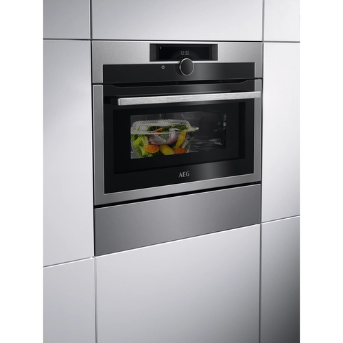 AEG KME968000M 8000 Series CombiQuick Built-In Combination Microwave Oven – Stainless Steel