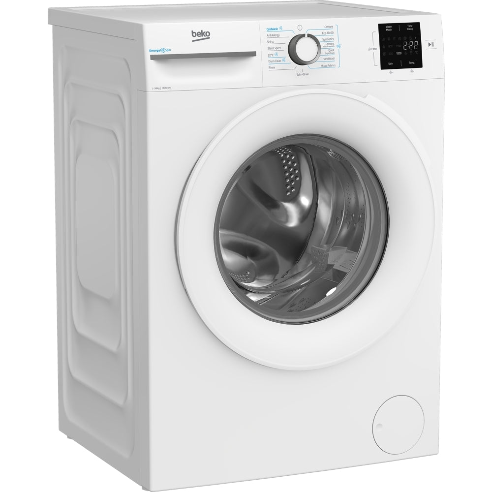 Beko B3W31041W Freestanding 10kg 1400rpm Washing Machine with EnergySpin