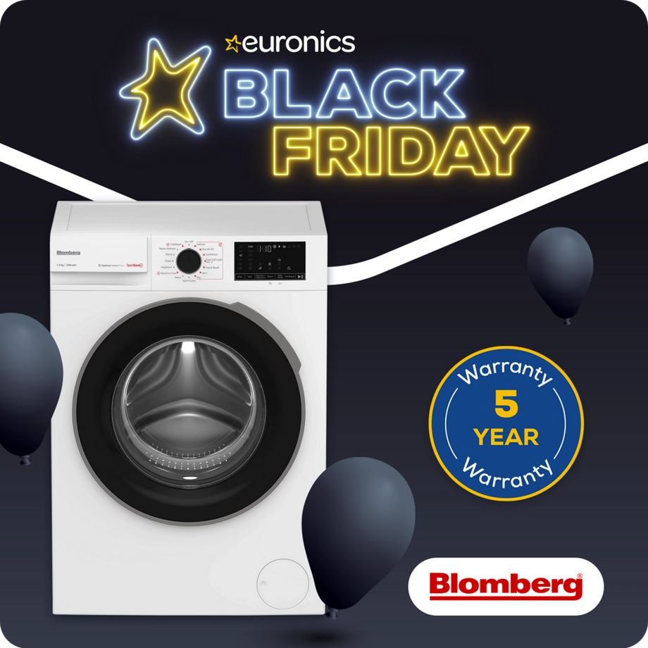 Blomberg LWA18461W 8kg 1400 SpinSave Washing Machine - White.