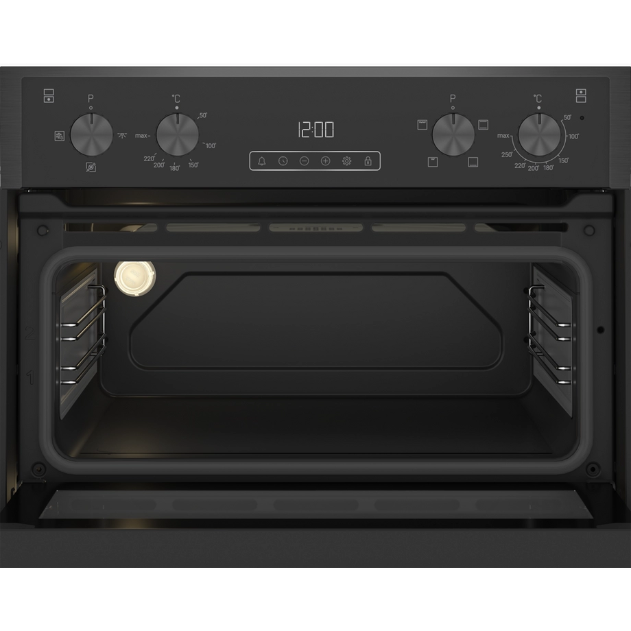 Blomberg RODN9202DX 59.4cm Built In Electric Double Oven - Dark Steel