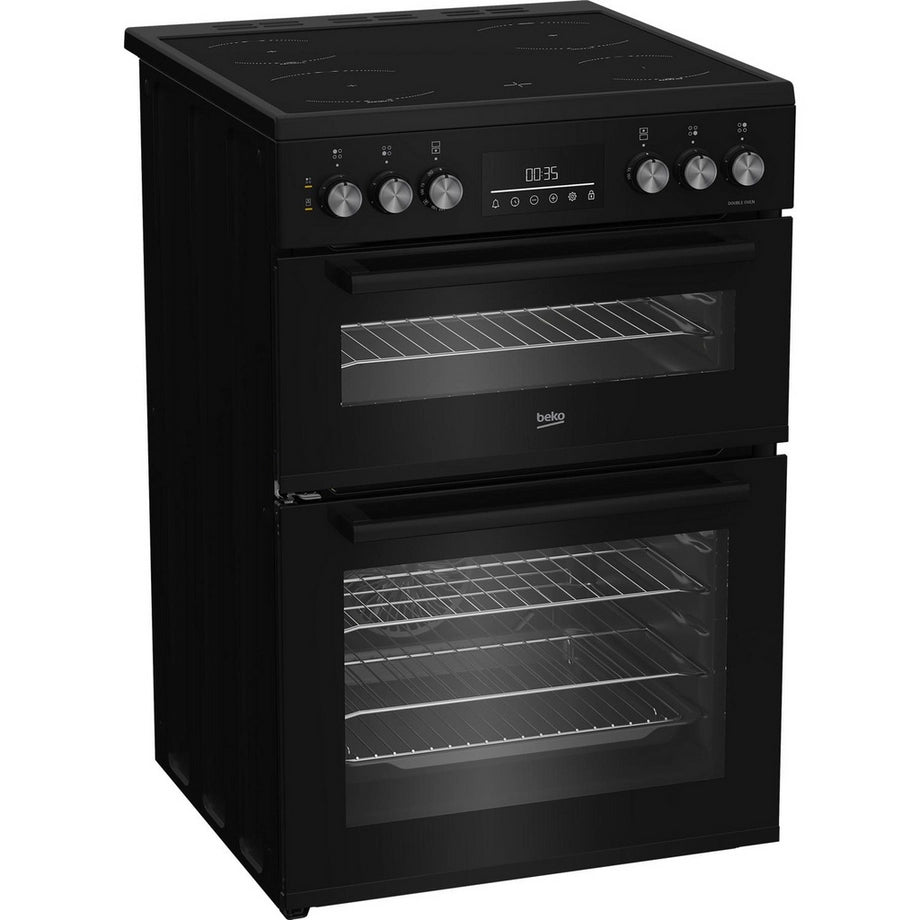 Beko EDC6731K 60cm Double Oven Electric Cooker - Black