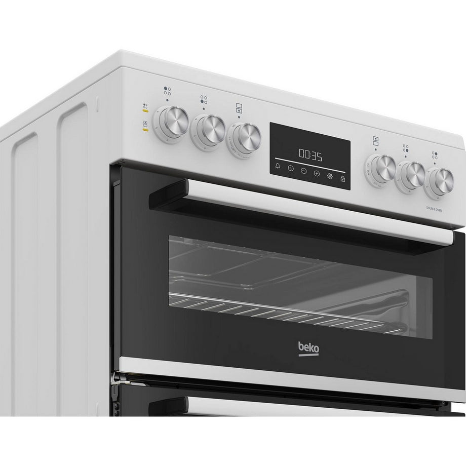 Beko EDC6731W 60cm Double Oven Electric Cooker - White