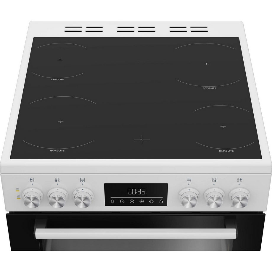 Beko EDC6731W 60cm Double Oven Electric Cooker - White