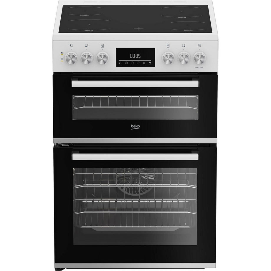 Beko EDC6731W 60cm Double Oven Electric Cooker - White