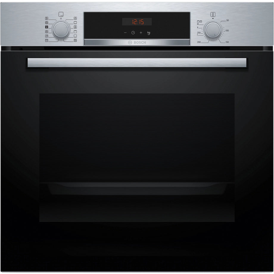 Bosch HQA574BS3B 59.4cm Built In Pyrolytic Single Oven - Stainless Steel