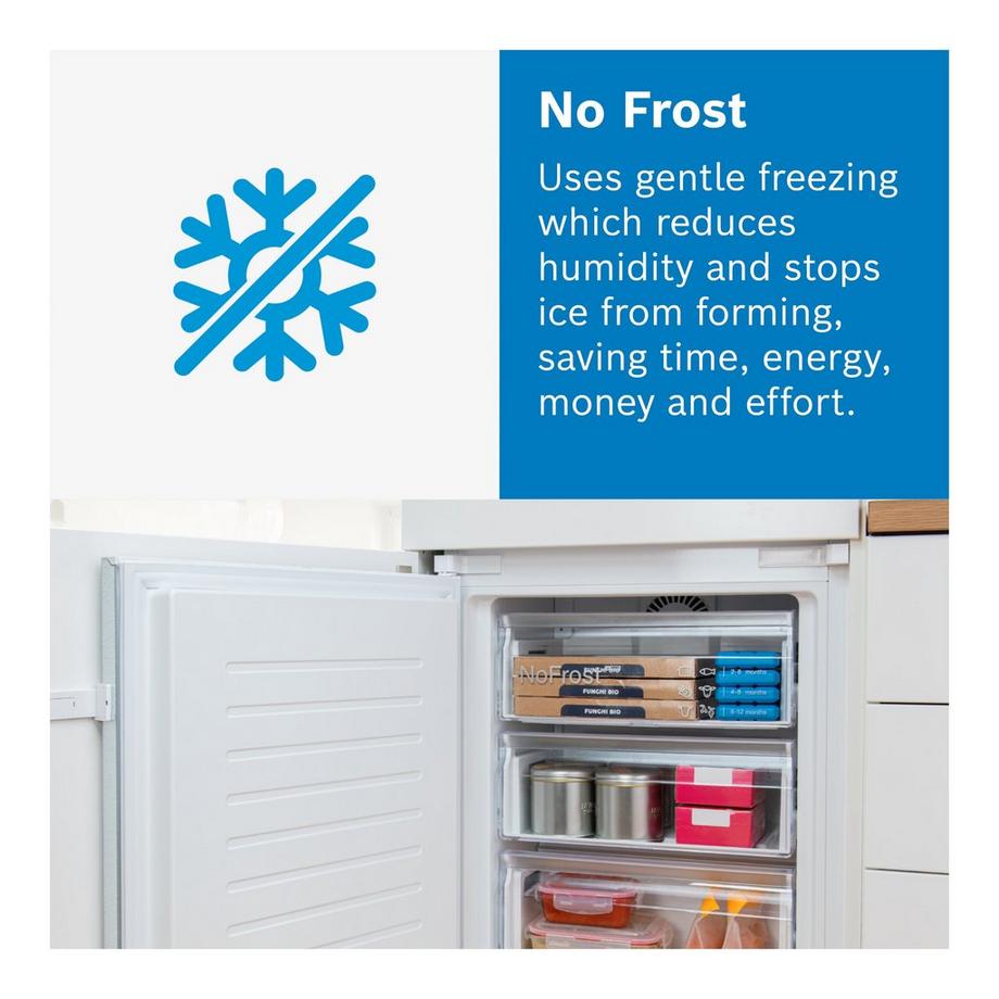 Bosch KIN85NFE0G 54.1cm 50/50 Integrated Frost Free Fridge Freezer