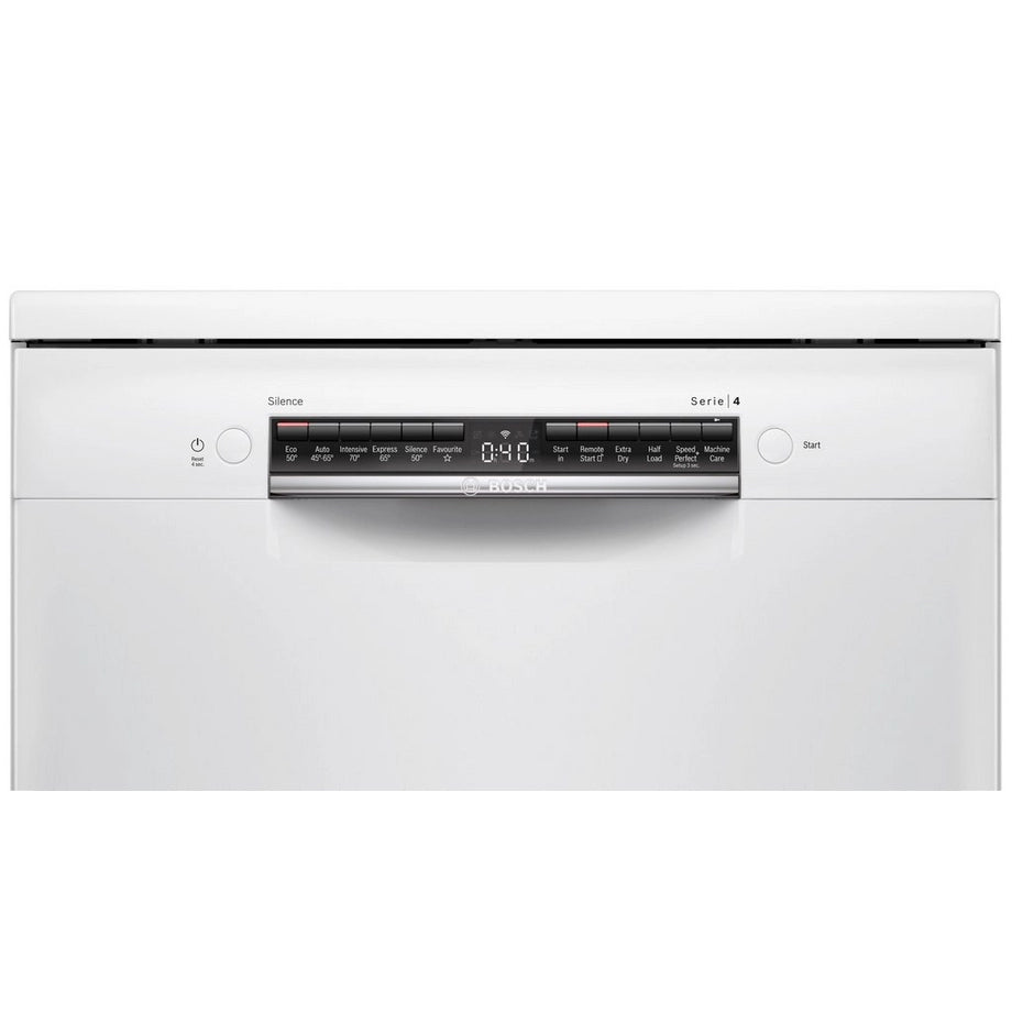 Bosch SMS4HCW40G Full Size Dishwasher - White - 14 Place Settings