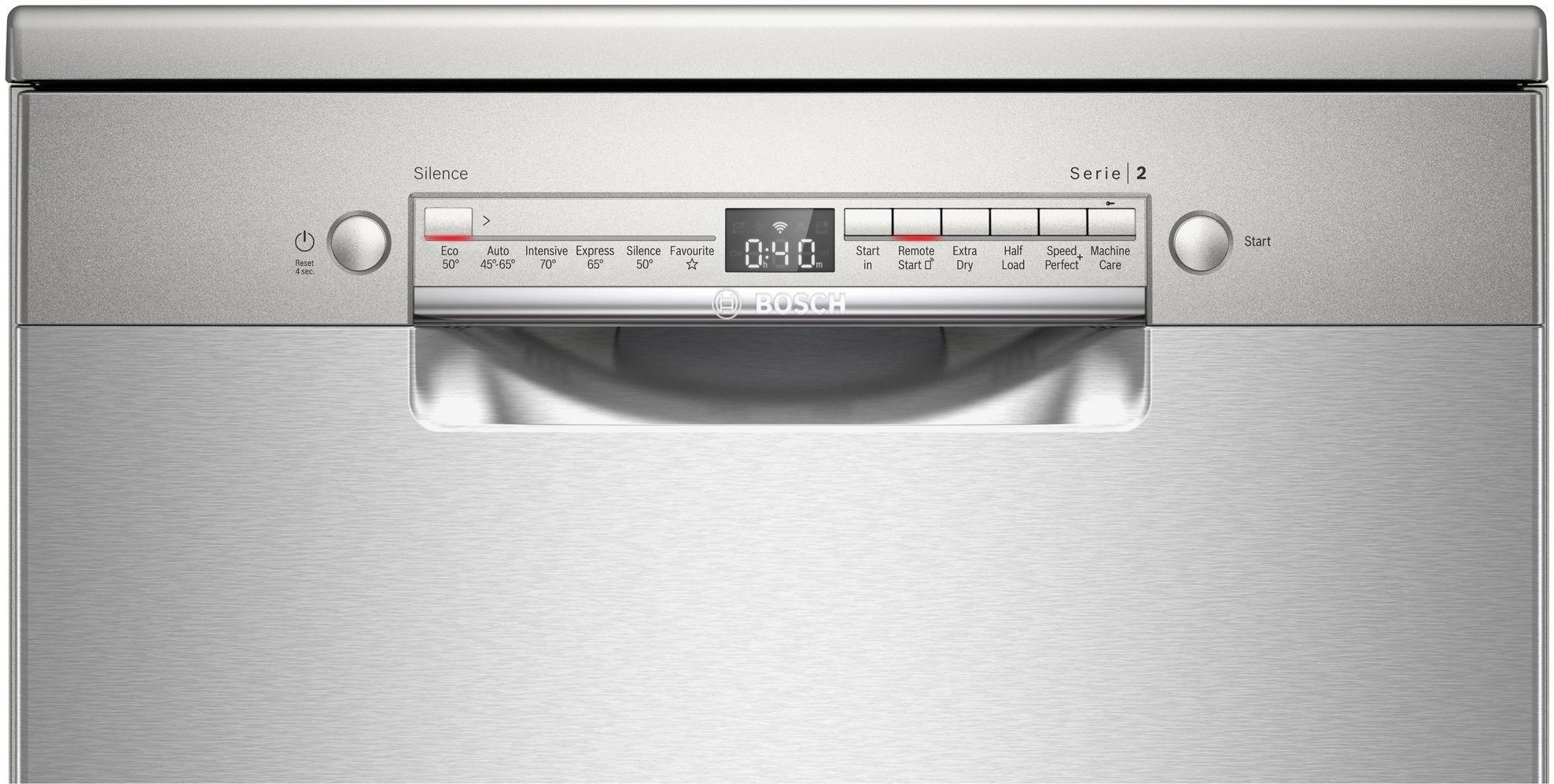 Bosch SMS2HVI67G 60cm Freestanding Dishwasher -Silver