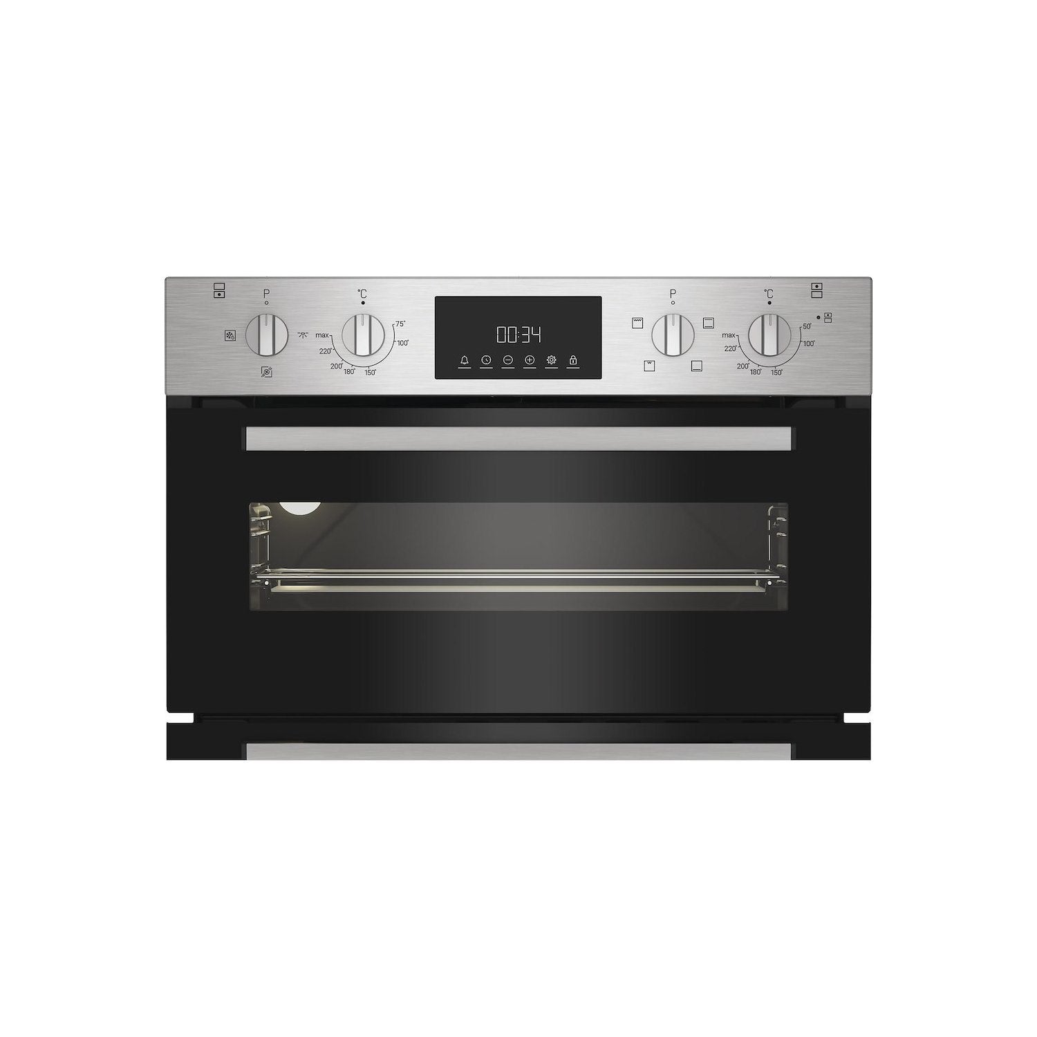 Indesit DUI 12D IX Built Under Electric Double Oven - Stainless Steel - A/A Rated