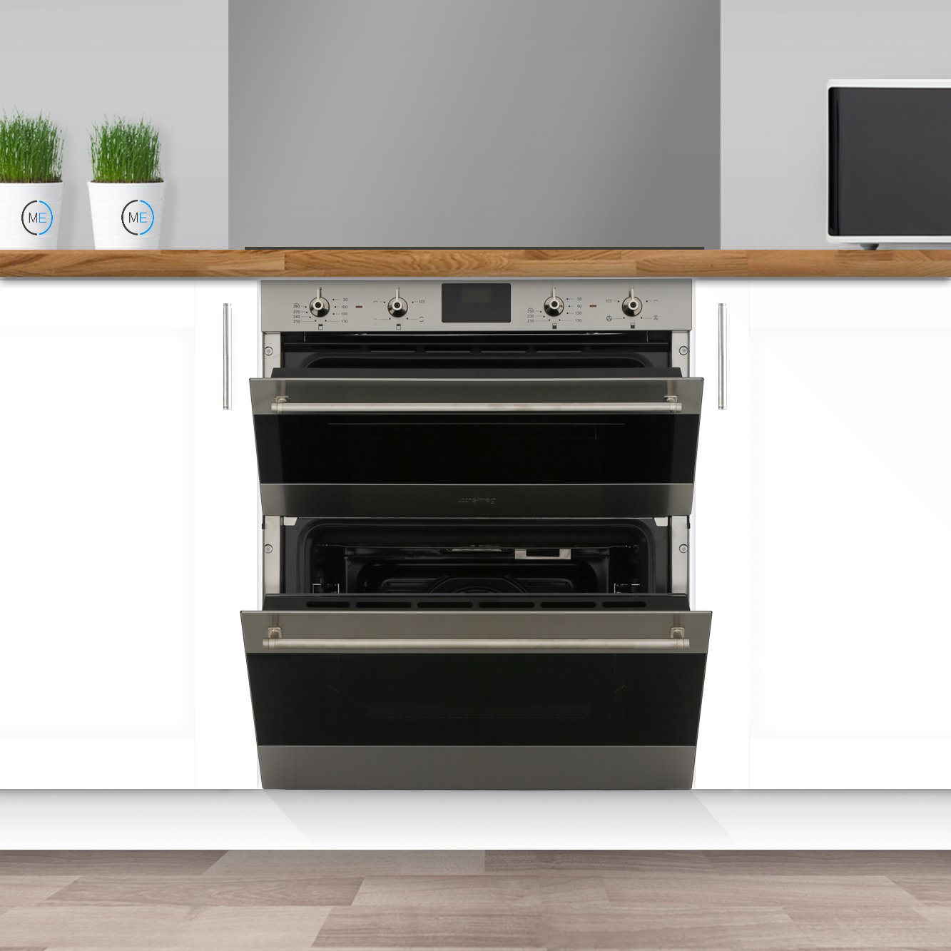 SMEG DUSF6300X Classic Built-Under Double Oven, Stainless steel