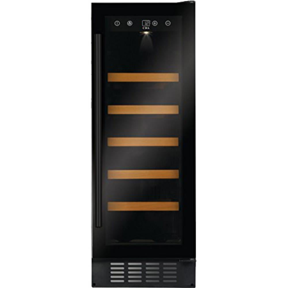 CDA CFWC304BL 30cm Under Counter Wine Cooler – 19 Bottle Single Zone Wine Fridge