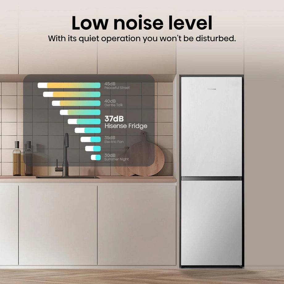 Hisense RB327N4BWE 55cm 50/50 Frost Free Fridge Freezer - White