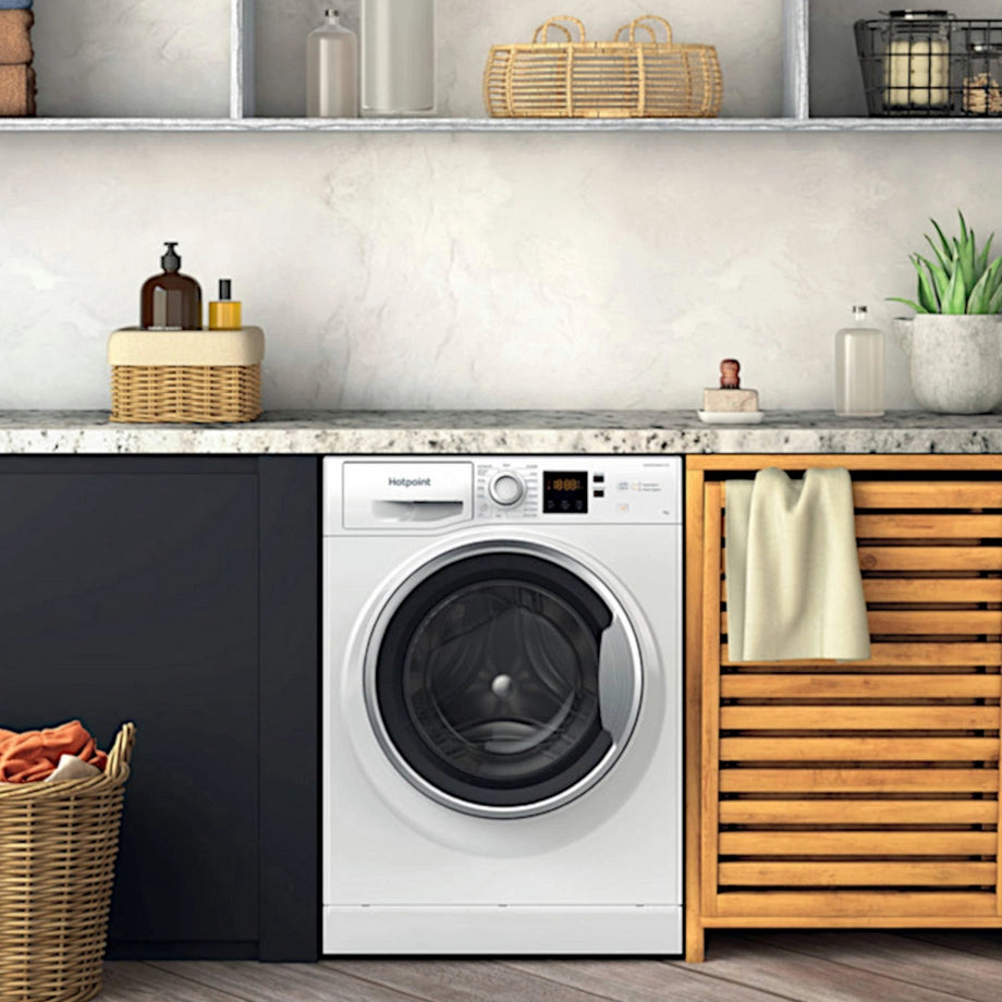 ** WEBSITE EXCLUSIVE OFFER** Hotpoint NSWE7469WSUK 7kg 1400 Spin Washing Machine - White