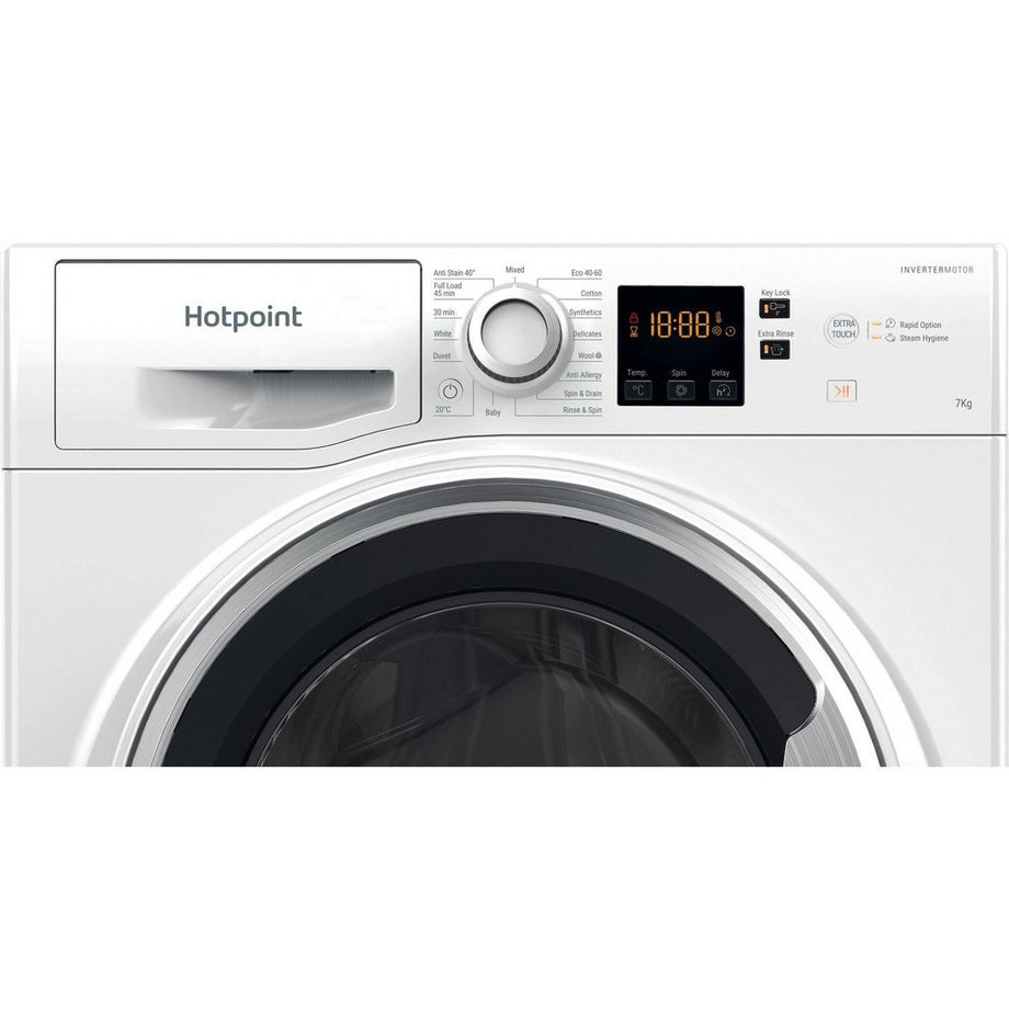 ** WEBSITE EXCLUSIVE OFFER** Hotpoint NSWE7469WSUK 7kg 1400 Spin Washing Machine - White