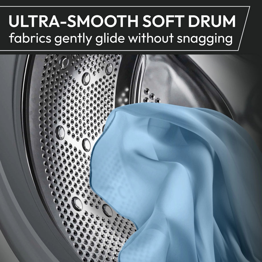 Hoover HGD 4910C-80 9kg 1400 spin washing machine in white, front view