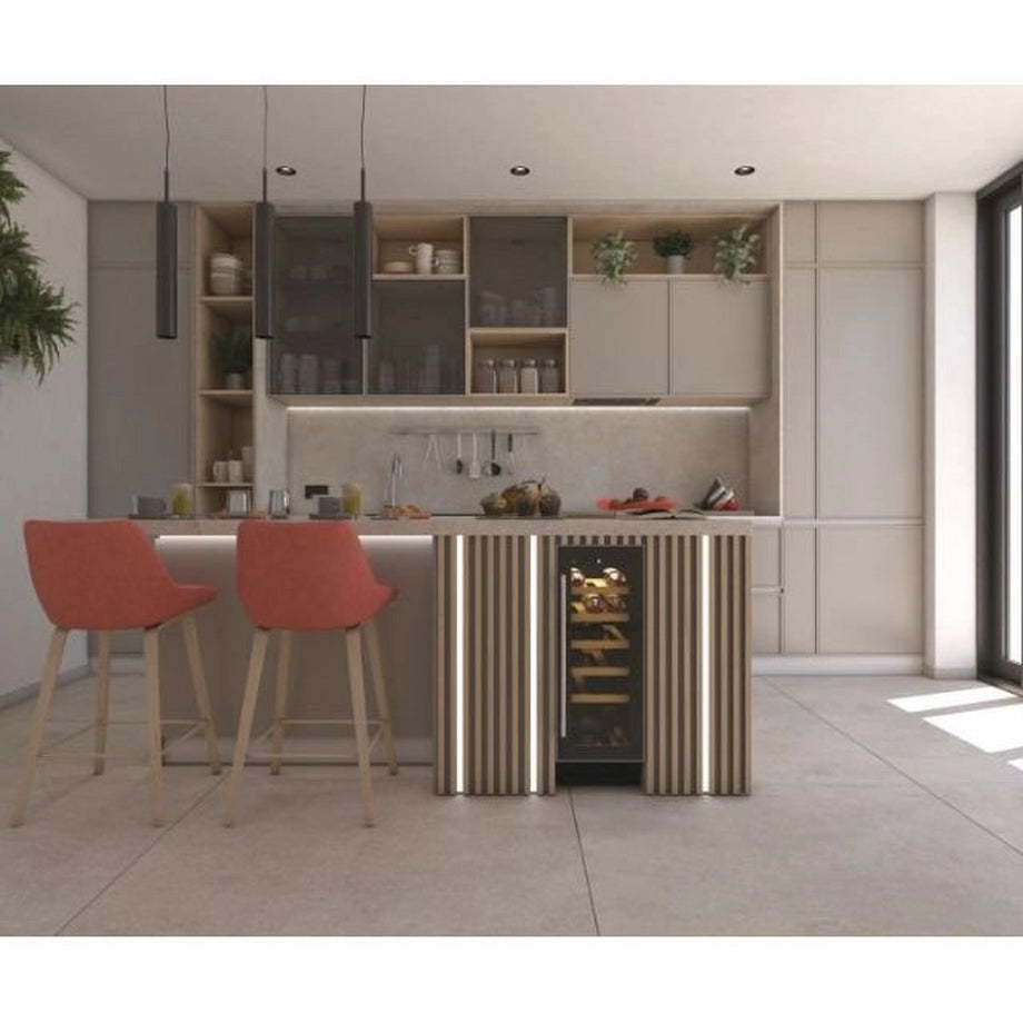 Hoover HWCB30UK/N 29.5cm Built In Wine Cooler - Black