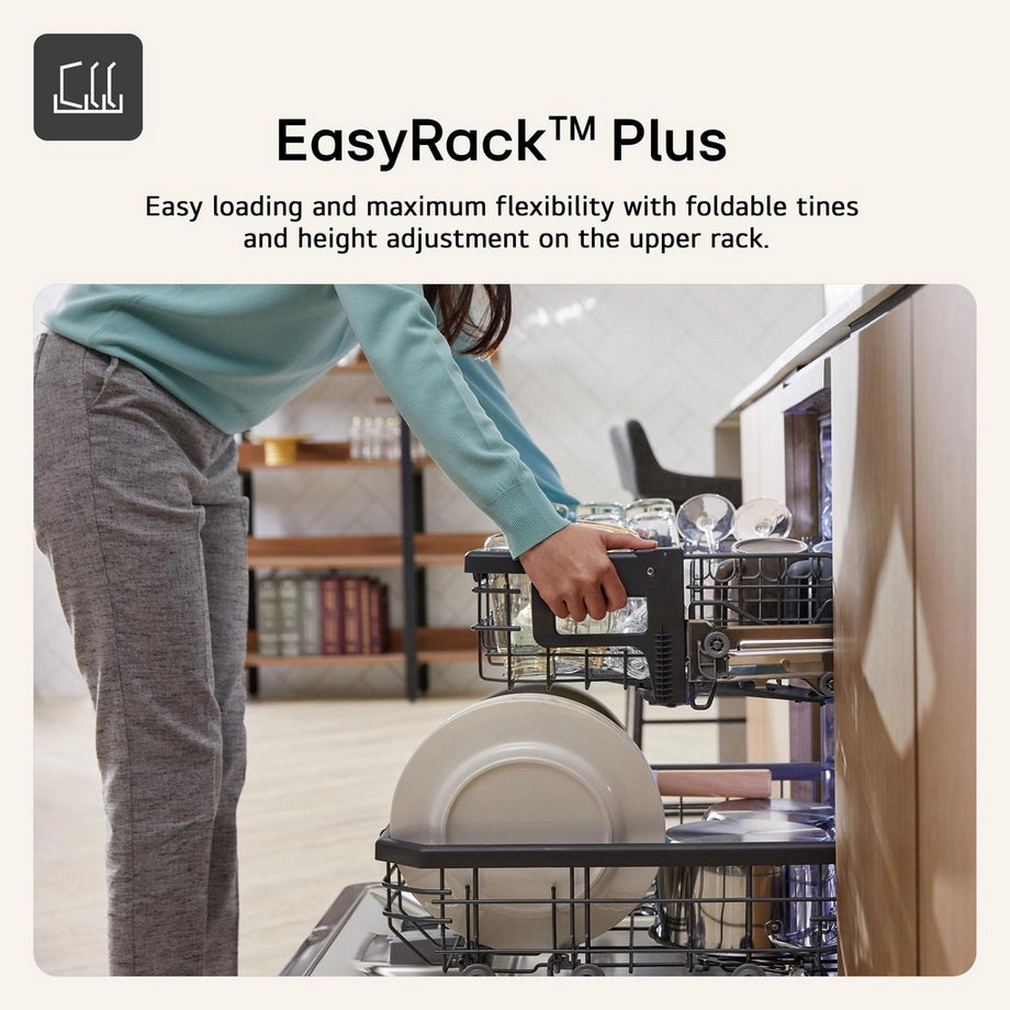 LG Series 7 TrueSteam QuadWash DF587HMS 14 PS WiFi Connected Freestanding Full Size Dishwasher - Matte Black