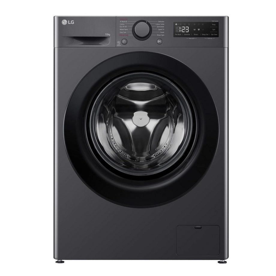 LG F4Y510GBLN1 10kg 1400 Spin Washing Machine - Graphite