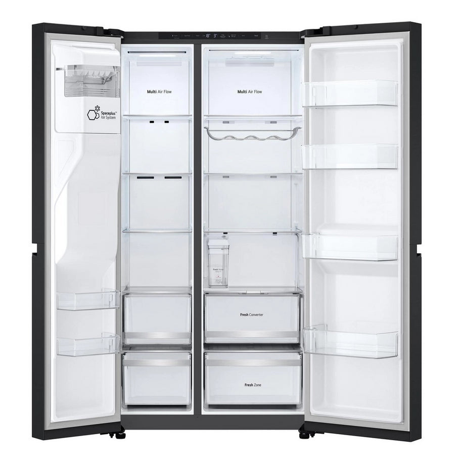 LG GSLE81EPBD NON PLUMBED Total No Frost American Fridge Freezer - Essence Matte Black