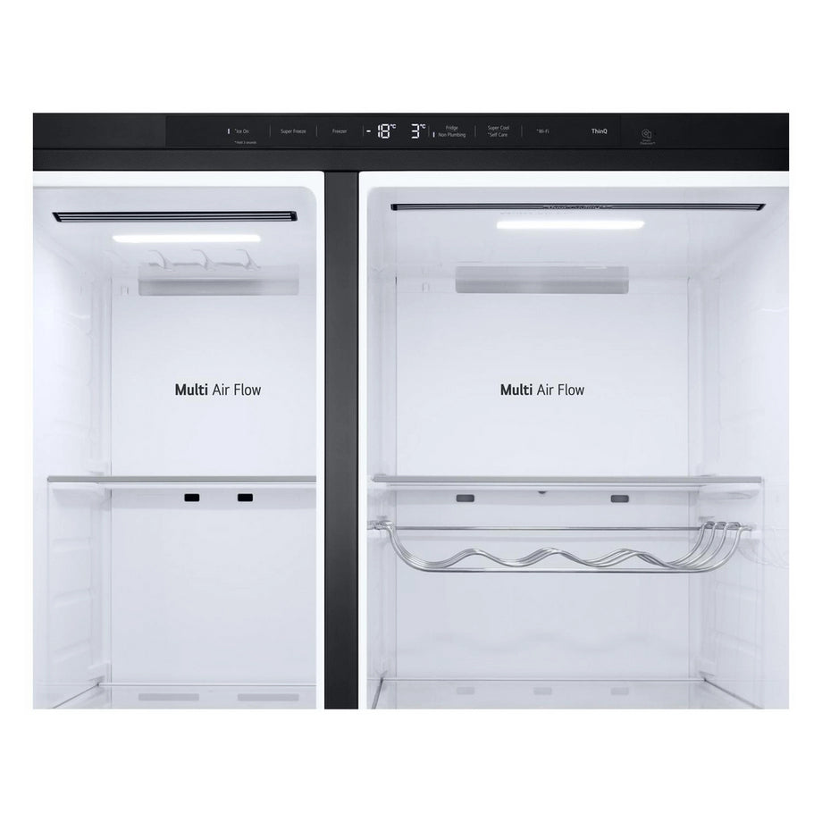 LG GSLE81EPBD NON PLUMBED Total No Frost American Fridge Freezer - Essence Matte Black