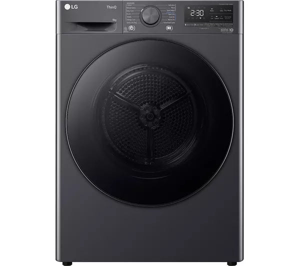 LG FDV709GN WiFi-enabled 9 kg Heat Pump Tumble Dryer - Slate Grey