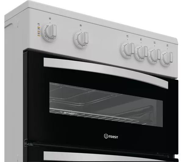 Indesit ITE6VMW White 60cm Single Oven Cooker with Grill - White